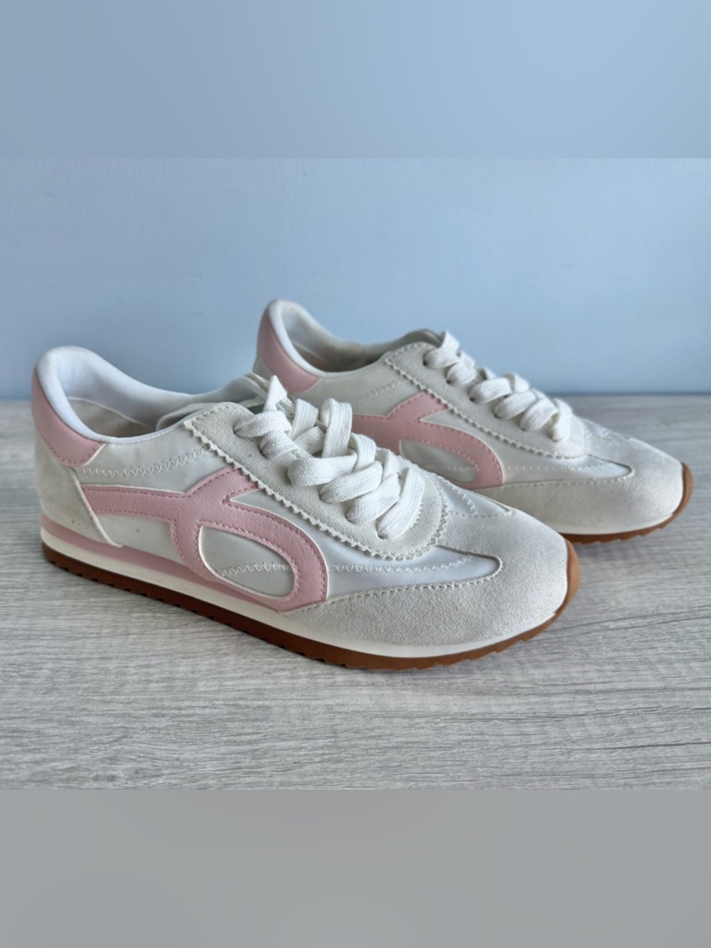 On 34th Women's Pink & White Madison Colorblock Sneakers Size 6
